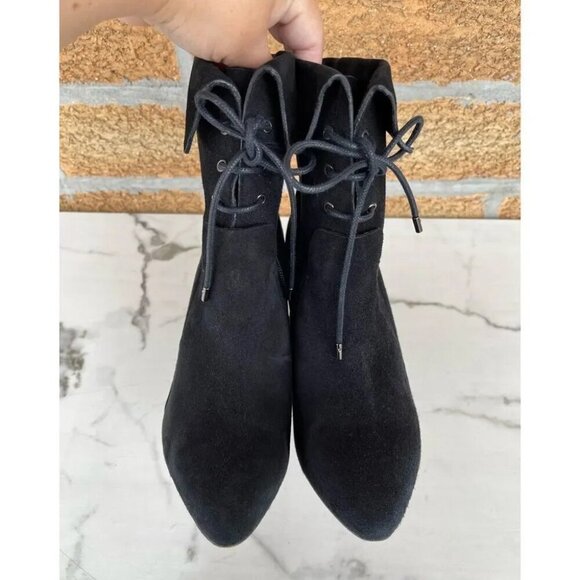Veronica Beard "Hawthorne" Black Suede Booties 38 - Picture 3 of 12